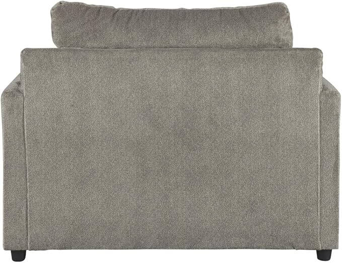 Signature Design by Ashley Soletren Contemporary Chenille Chair and a Half, Gray