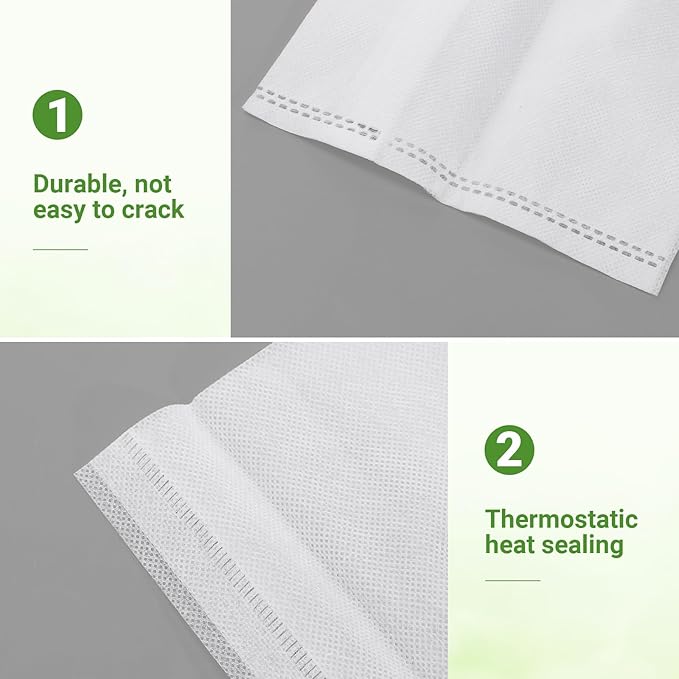 GREANER 12.6"x13.4" Seedling Bags, 25Pcs Nursery Growing Bags for Growing Vegetables, Fabric Pots for Seed Planting Succulents Vegetable Flower Potato Tomato