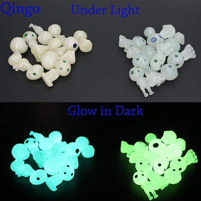 Fairy Garden Accessories Tree Elves Glow in Dark Alien Decor Miniature Luminous Ghost kit for Micro Landscape Decoration Outdoor Status Patio Lawn Yard Kit (10 Blue)