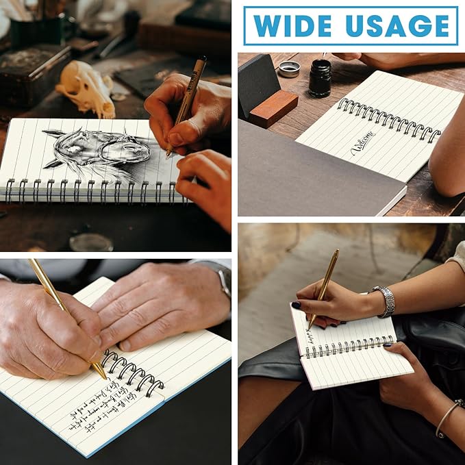 Jutom 5 Pcs Small Spiral Notebooks Memo Pads 3x5 Bulk Small Pocket Notebooks Mini Notepads with Lined Pages Small Journals for Office School Work Writing Supplies,120 Pages (Morandi Color)