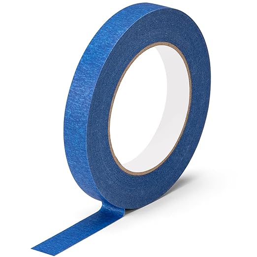 KICNIC Painters Tape 60 Yards, Blue Tape, Removable Masking Tape for Painting, Classroom, Wall, Art Supplies (1 Roll, 0.7in x 60yd)