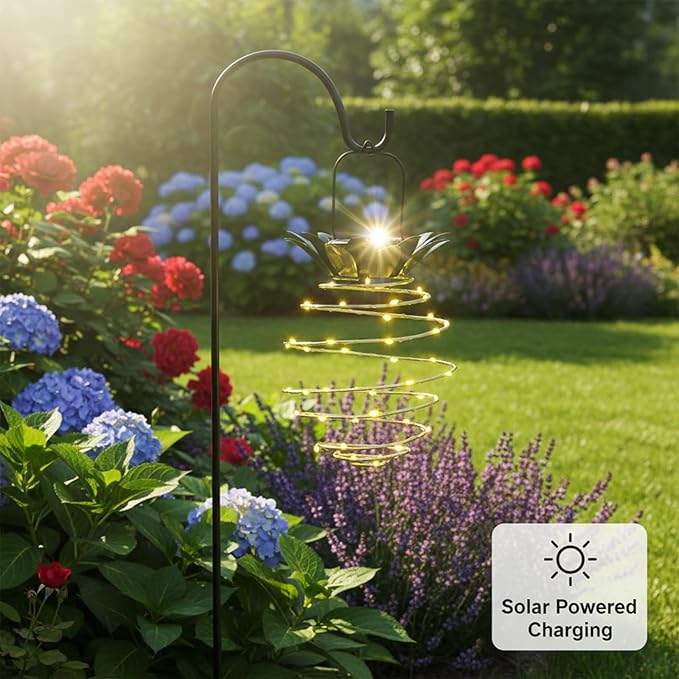 2 Pack Waterproof Solar Lanterns Outdoor, 60LED Hanging Lights with Pineapple Pattern, Solar Garden Lights Outdoor for Patio Yard Decor, Gift for Grandma Gardeners Women