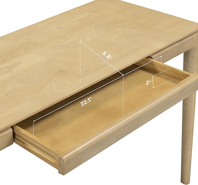 NTC Mingle Console 47 Inch Modern Design, Rectangular Dinner Table for Dining Room, Living Room Furniture, Effortless Assembly - Sand