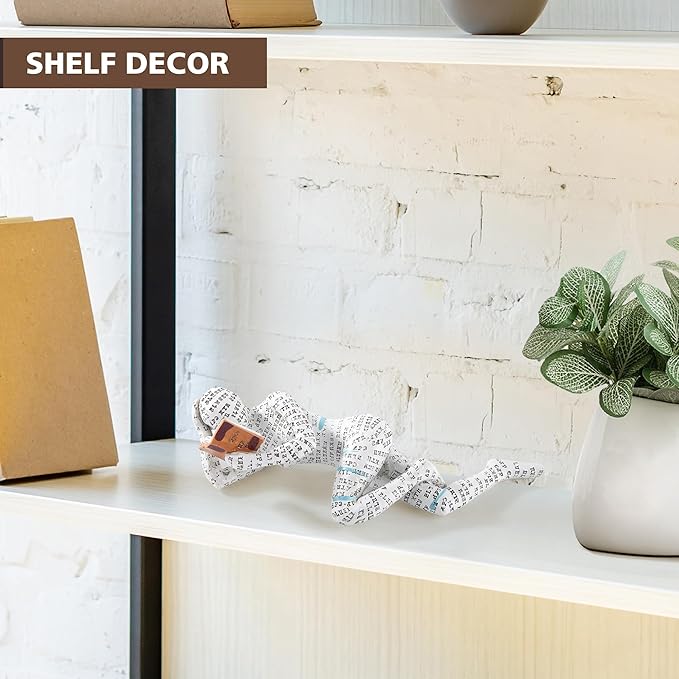 GRAPMKTG Home Decor Pulp Reading Women Thinker Statue Aesthetic Sculpture Room Decor Modern Abstract Decoration on Shelf Table Desk for Living Room Office Bedroom C