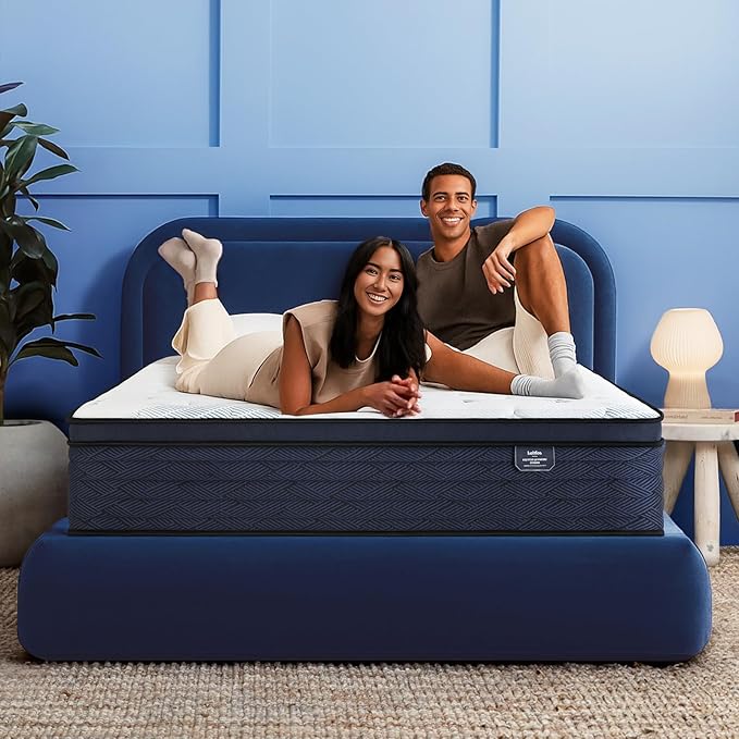 12 Inch Twin XL Mattress - Responsive Latex and Cooling Gel Hybrid Bed in a Box, Easy to Move for Dorms & Rentals, Zoned Support for Spinal Alignment, Medium Firm, CertiPUR-US Certified