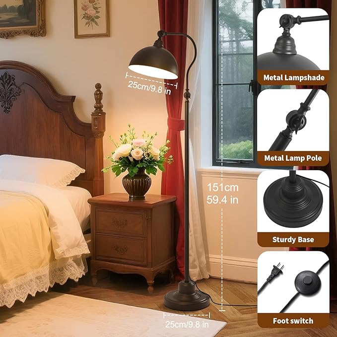 Modern Black Floor lamp, Living Room, Bedroom