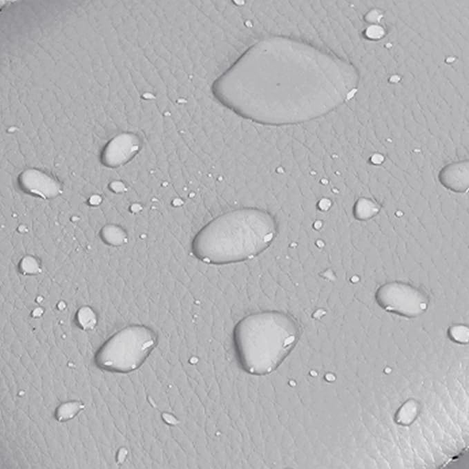 Yaheetech Bar Stools Set of 2, PU Leather Adjustable Swivel Barstools, Hydraulic Kitchen Counter Height Bar Chairs with Armrest and Back for Kitchen, Dining Room, Light Grey