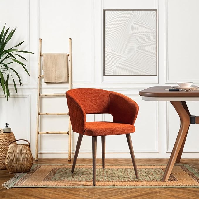 Ottomanson Dining Chair, Set of 2, Palermos Orange