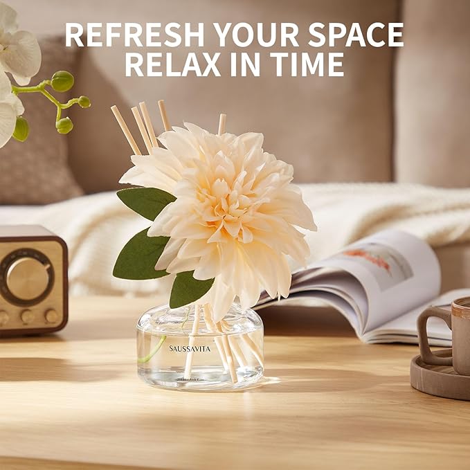 Citrus Reed Diffuser – Bright and Zesty Home Fragrance, Water-Based Long-Lasting Scent for Kitchen, Entryway, or Office