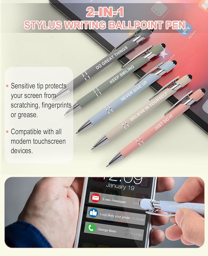 56 PCS Aesthetic School Supplies with Large Pencil Case, 5 Inspirational Ballpoint Pens, 12 Pastel Highlighters, 5 Black Ink Gel Pens, 6 Mechanical Pencils 0.5-0.7mm Student Essentials (Pink)