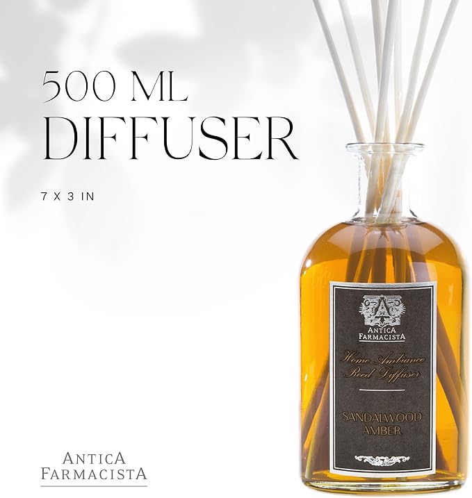 Antica Farmacista Home Ambiance Diffuser, Sandalwood Amber, 16.9 Fl Oz