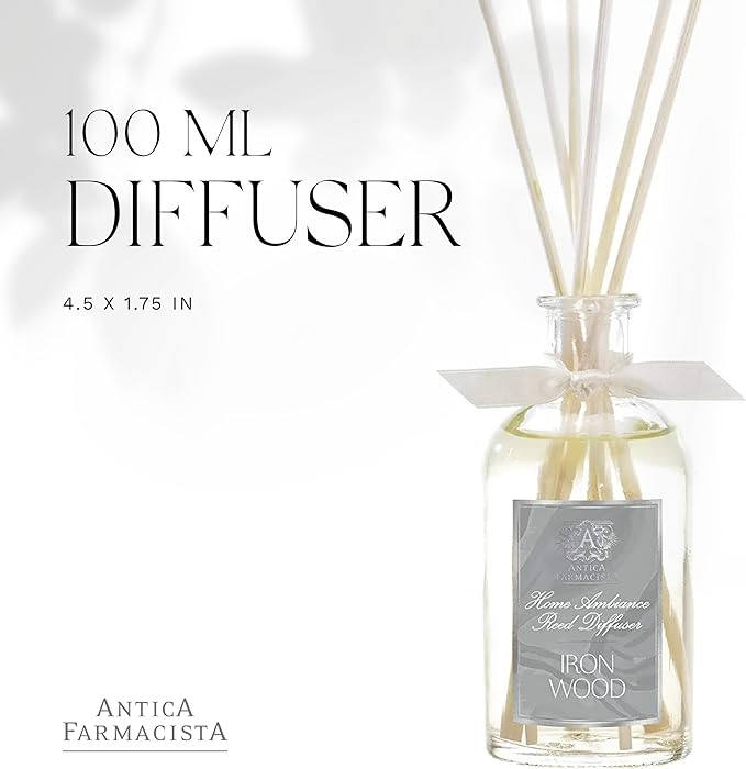 Antica Farmacista Home Ambiance Diffuser, Iron Wood, 3.4 Fl Oz
