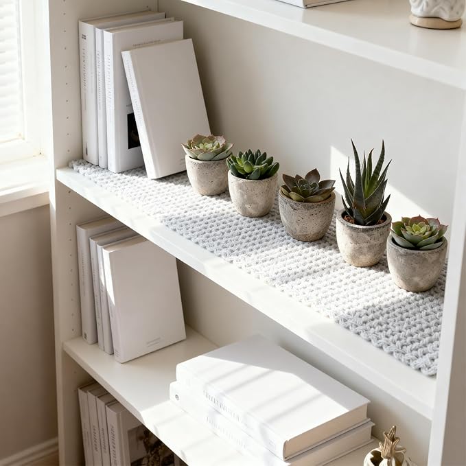 Set of 5 Artificial Succulent Plants in Pots - Lifelike Fake Succulents for Desk Decor, Low-Maintenance Home & Office Decor Gift