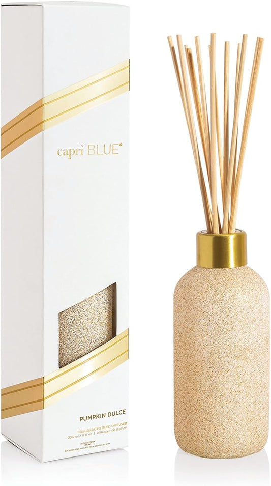 Capri Blue Glam Reed Diffuser - 8 Fl Oz - Pumpkin Dulce