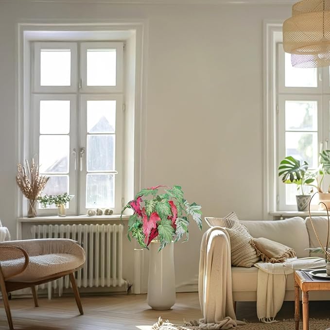 10PCS Artificial Palm Leaves Large Fake Palm Leaves 32.3'' Artificial Tropical Plants Faux Stems and Branches for Vase Home Indoor Outdoor Decor