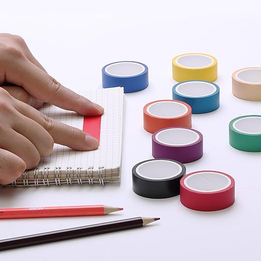 Mr. Pen- Washi Tape Set, 10 Pack, Decorative Tape, Washi Tapes, Colored Tape, Scrapbook Tape, Scrapbook Washi Tape for Journaling, Craft Tape, Washy Tape, Washy-Tape