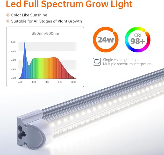 Bstrip Indoor Greenhouse with Grow Light, Mini Green house with 4 Pack T8 Full Spectrum Plant Lights with Timer, Plant Shelf with Tent for Indoor Plant, Seed Starting, Seed Tray, 29.5"x13.8"x59"