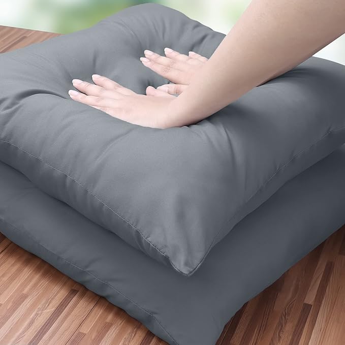 Utopia Bedding Throw Pillows Insert (Pack of 2, Grey) - 26 x 26 Inches Bed and Couch Pillows - Indoor Decorative Pillow