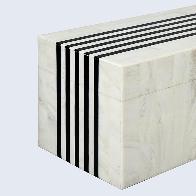 Handicrafts Home Handmade Mono Collection Decorative Jewelry Box Organizer – Keepsakes, Trinkets, and Home Decor – Antique Coffee Table Storage, Memory Box, Farmhouse Style Decor Sprint, 10x5x5