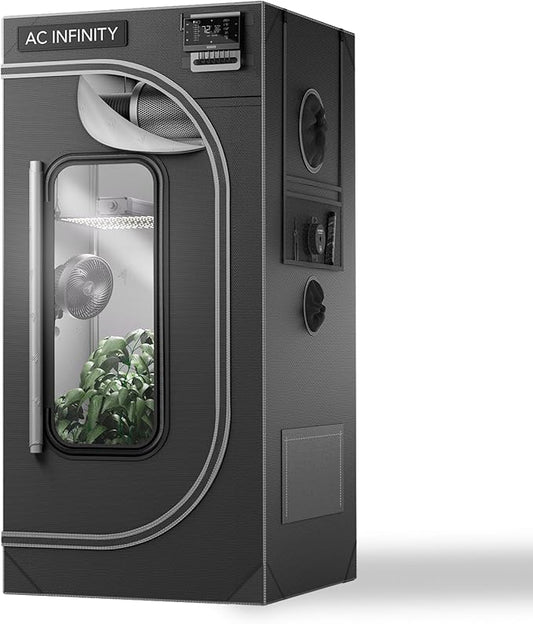 AC Infinity CLOUDLAB 632, Advance Grow Tent 3x2, Thickest 1" Poles, 2000D Mylar Canvas, Lab-Tested Highest Reflectivity, Largest Zipper Window, Controller Mount Plate, 36" x 24" x 72" Indoor Growing