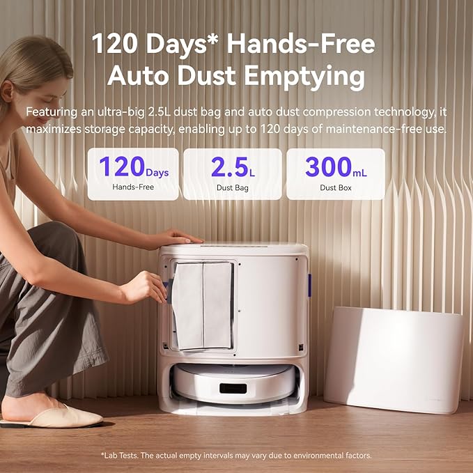 NARWAL Freo X10 Pro Robot Vacuum and Mop Combo, 11,000Pa Suction, DualFlow Tangle-Free System, MopExtend Edge Cleaning, Self-Emptying, Auto Mop Wash & Dry, LiDAR Navigation, for Pet Hair & Hard Floors