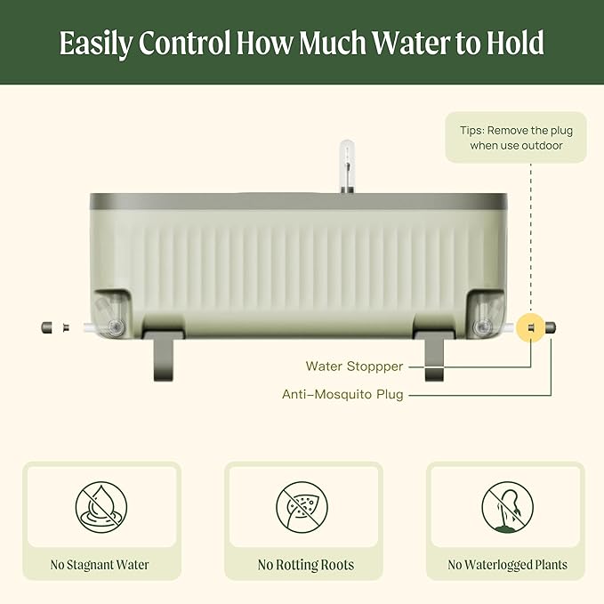 Vego garden Herb Planter Indoor Box with Trellis Self-Watering Raised Garden Bed for Climbing Vegetables Plants Cage - Cream White
