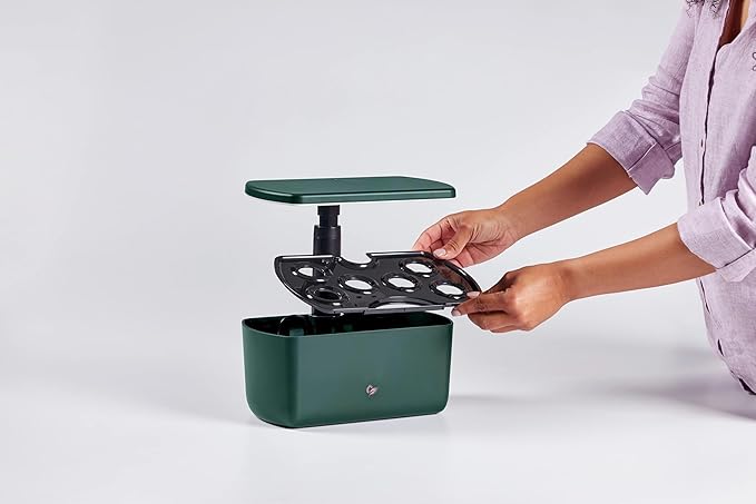 AeroGarden Harvest Lite, Indoor Garden Hydroponic System with LED Grow Light, Holds up to 6 AeroGarden Pods, Green