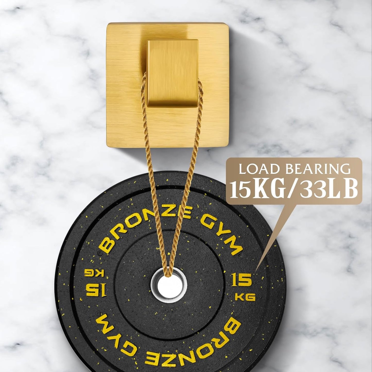 Towel Hooks for Bathrooms Robe Hook Coat Hook 4 Pack Brushed Gold Stainless Steel Heavy Duty Wall Mounted Square Hooks for Bathroom Kitchen Bedroom