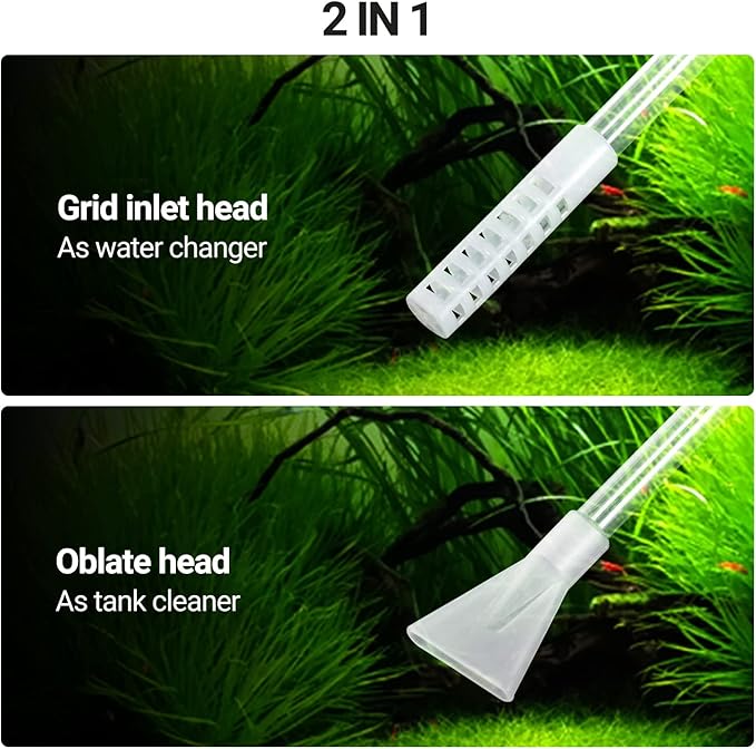 REPTIZOO 67 Gallon Large Reptile Terrarium 24"x18"x 36" Glass Paludarium Tank, Tall Reptile Enclosure Habitat with 10” Deep Base, Siphon Gravel Cleaner Set and Plants Growing Cotton Mat Included