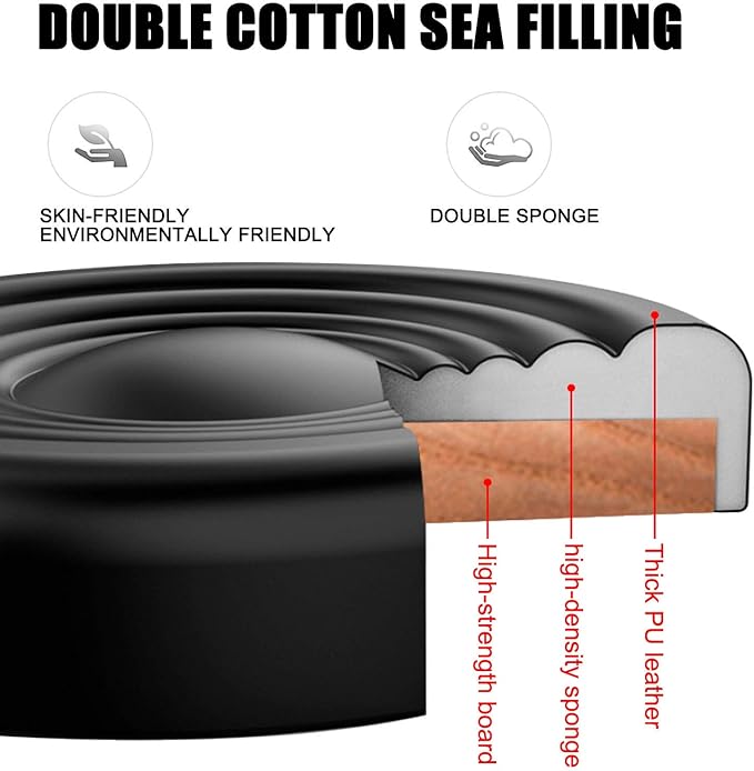 QiCheng&LYS Round Office Stool Chair - Adjustable Height Sit Stand Stool, 360 Swivel, Black