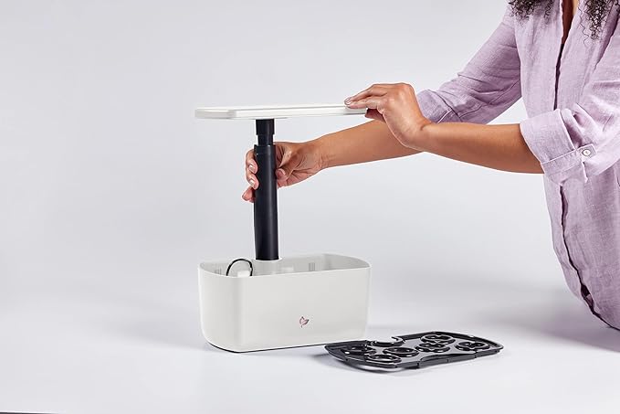 AeroGarden Harvest Lite, Indoor Garden Hydroponic System with LED Grow Light, Holds up to 6 AeroGarden Pods, Cream