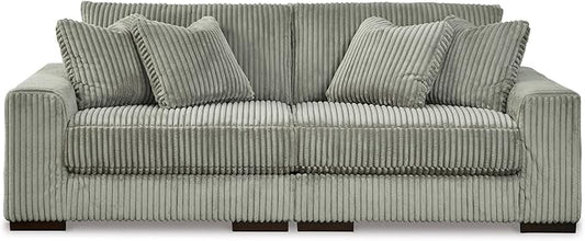 Signature Design by Ashley Lindyn Contemporary 2-Piece Sofa with Reversible Cushions, Gray