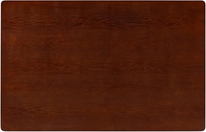 NTC Mingle 55 Inch Modern Design, Rectangular Dinner Table for Dining Room, Living Room Furniture, Effortless Assembly, Dark Walnut