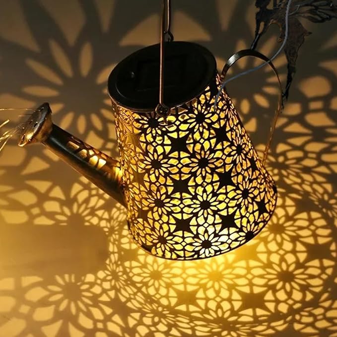 Solar Watering Can Light, Solar Outdoor Decorative,Garden Decor Lights for Yard, IP65 Waterproof Hanging Lantern Landscape Lights, Garden Gifts for Mom, Grandma Women Birthday