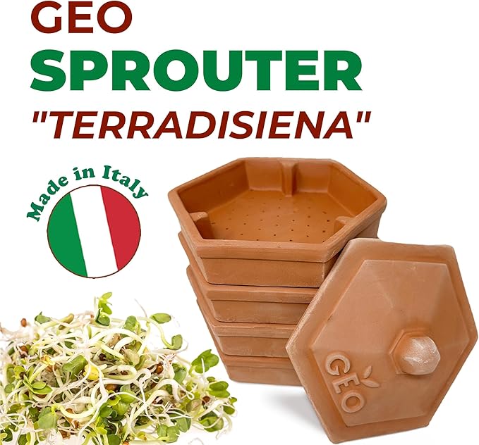 GEO Terradisiena 4-Tier Terracotta Sprouter