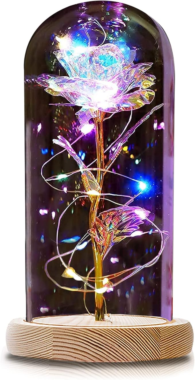 QUNPON Gifts for Women,Birthday Gifts for Women,Purple Butterfly Flowers for Mom Mother Day Flower Gifts from Daughter Son,Gift for Sister,Her,Grandma,Wife