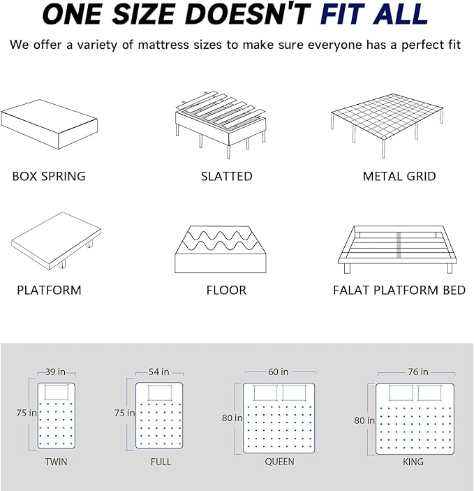 King Size Mattress in a Box 12 Inch Hybrid Mattress [Enhanced Stability], Medium Firm Support with Memory Foam and Pocketed Coils, Edge Support Included