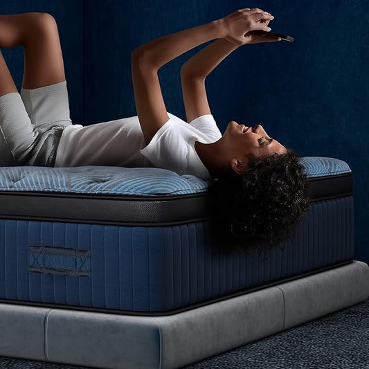 12 Inch Twin Size Mattress in a Box, Medium Firm Hybrid with Lumbar Foam and Zoned Pocket Springs for Pressure Relief and Edge Support