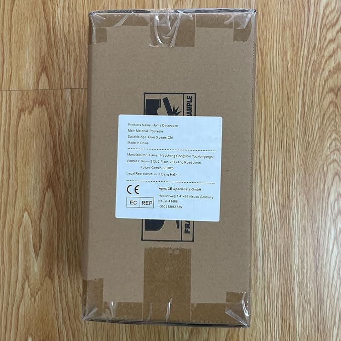 HAUCOZE Modern Sculpture Decor Abstract Statue Figurine Sea Wave Arts Gifts Polyresin Crafts 16.0 inch