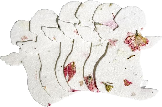 24pcs Seed Paper – Pink Plantable Wildflower for Pet Lovers, Pet Owners, Memorials & Other Milestone Celebrations (Pink - Dog)