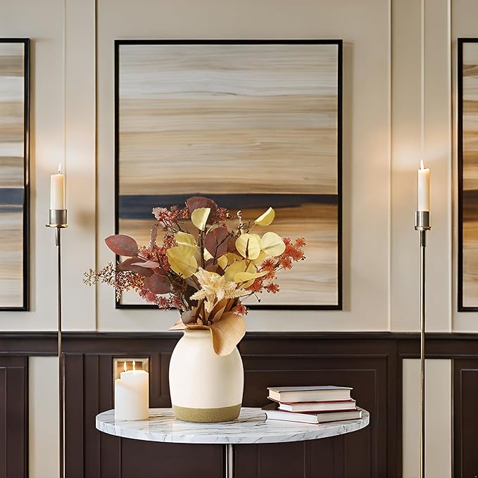 Timeless Luxe Bloom - Premium Artificial Fake Flower for Outdoor, Indoor, Garden, Home, Office, Bouquet Centerpiece Wedding, Event, Party Decoration (Autumnal Harmony Bouquet)