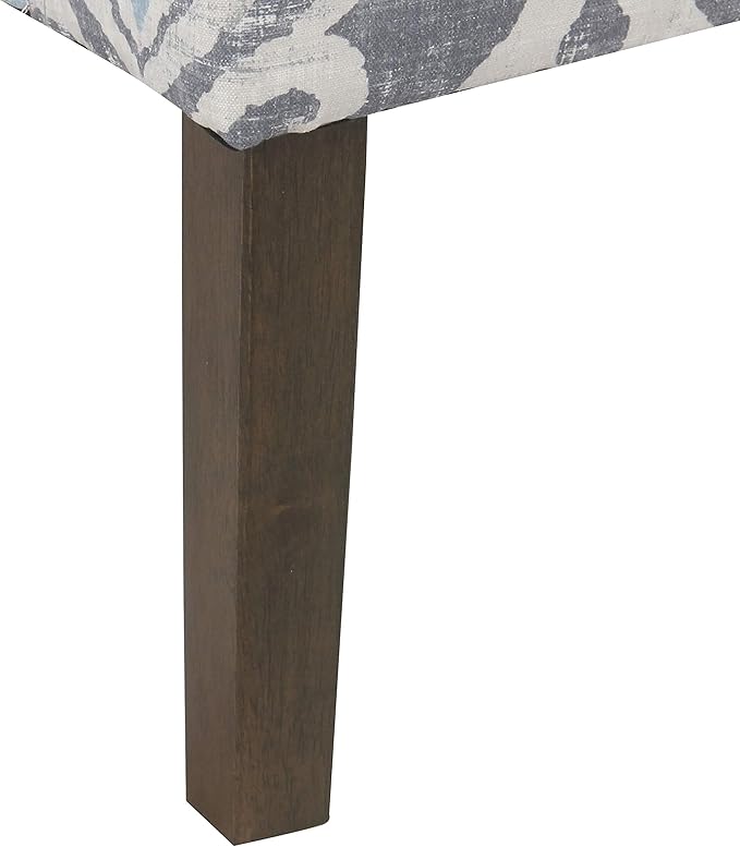 HomePop Velvet Swoop Arm Accent Chair, Suri Blue