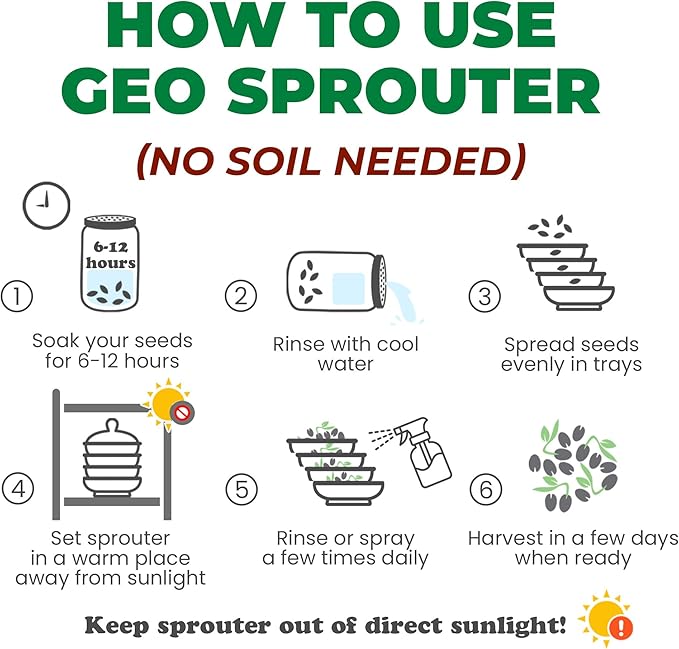 GEO Terradisiena 4-Tier Terracotta Sprouter