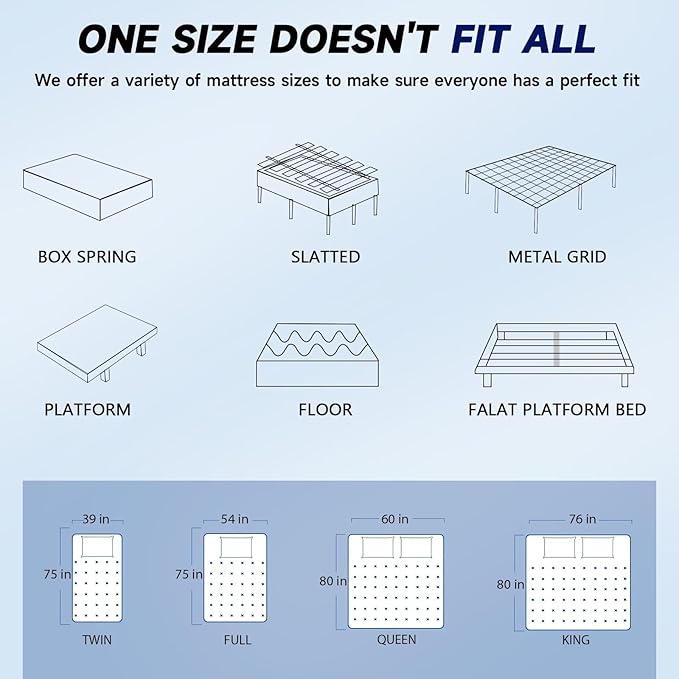 Full Size Mattress in a Box 14 Inch Hybrid Mattress [Enhanced Stability], Medium Firm Feel with Memory Foam and Pocket Springs, Reinforced Edge Support