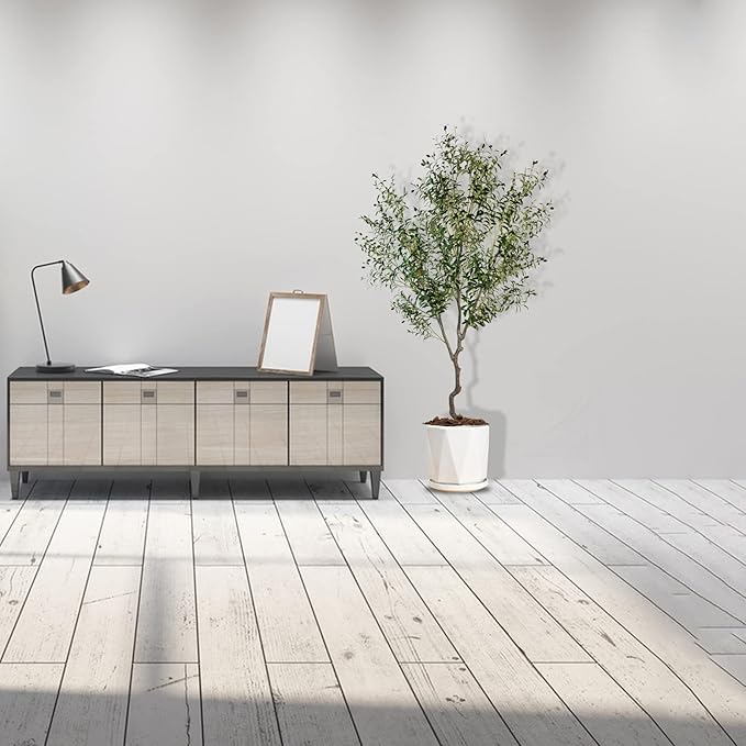 Artificial Tree Faux Olive Tree 8ft(92in,3200leaves) Tall Fake Olive Plant in Pot Fake Silk Tree Faux Plants Indoor 2pack