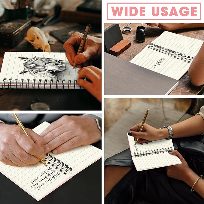 Jutom 18 Pcs Small Spiral Notebooks Memo Pads 3x5 Bulk Small Pocket Notebooks Mini Notepads with Lined Pages Mini Journals for Office Back to School Work Writing Supplies, 120 Pages (Pink)