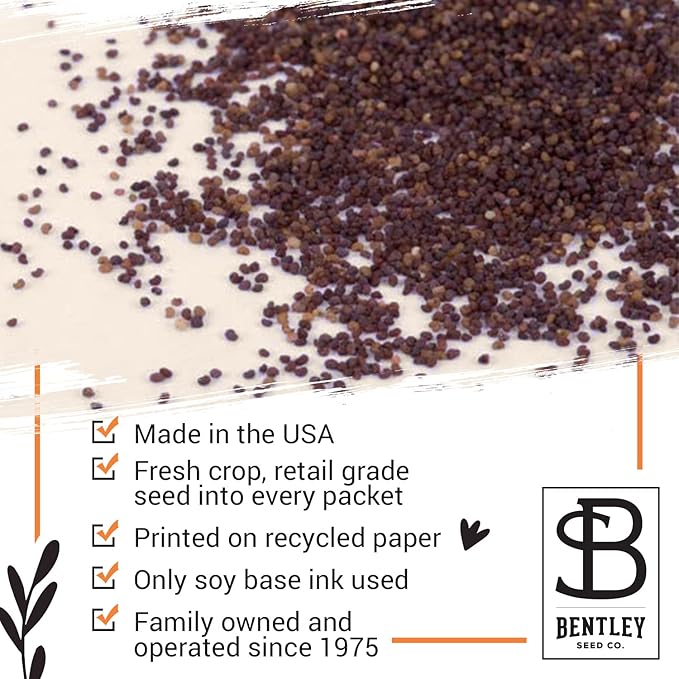 Bentley Seed Co. | Memorial Cardinal Celebration of Life Funeral Favors for Guests | Non-GMO, Non-Coated Flanders Poppy Seed Packets | Sentimental Funeral Service Gift | Pack of 25