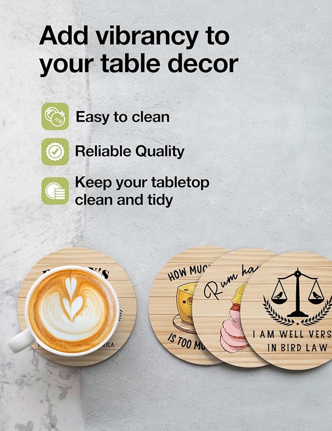 Funny Sunny in Philadelphia Coasters for Drinks - Always Sunny in Philadelphia Merch Coasters Set of 6 with Holder, Always Sunny TV Show Themed Coaster Gifts for Women Fans