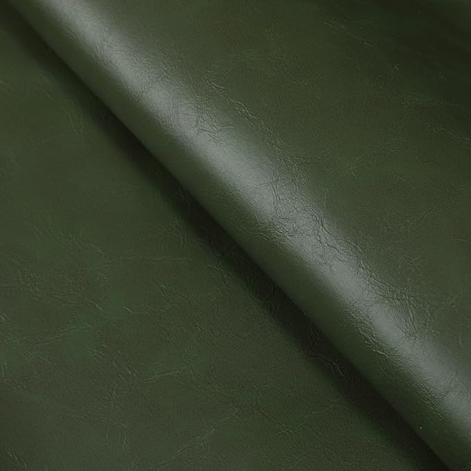 Zesthouse Swivel Counter Height Stools Set of 2, Modern Upholstered Barstools with Backs, 26'' Faux Leather High Chairs for Island Kitchen, Counter Height Chairs with Metal Legs, Green