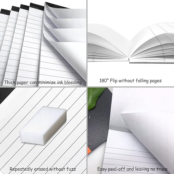 Notepad for Daily Planning and Organization of Work – 4 x 6-inches Lined Paper – Thick Bright White Paper – 30 Pages – Note Pads Ruled Pages – Pack of 10